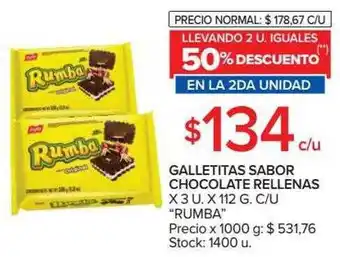 Carrefour Market Galletitas Sabor Chocolate Rellenas oferta