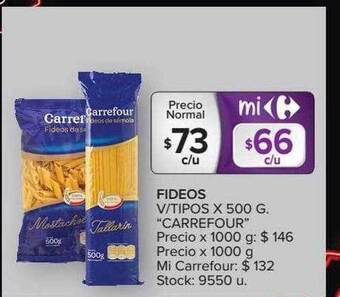 Carrefour Market Fideos oferta