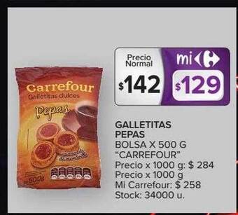 Carrefour Market Galletitas Pepas oferta