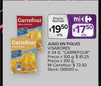 Carrefour Market Jugo En Polvo oferta
