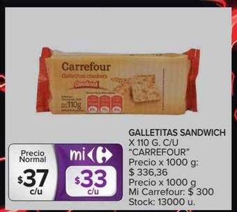 Carrefour Market Galletitas Sandwich oferta