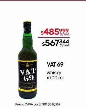 Nini Mayorista Vat 69 Whisky oferta
