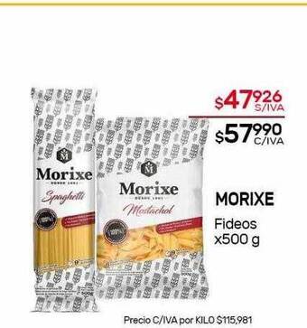 Nini Mayorista Morixe Fideos oferta