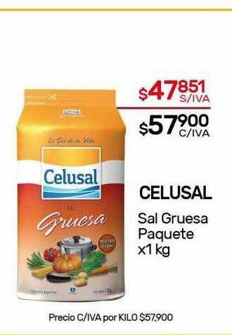 Nini Mayorista Celusal Sal Gruesa Paquete oferta