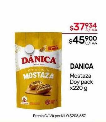 Nini Mayorista Danica Mostaza Doy Pack oferta