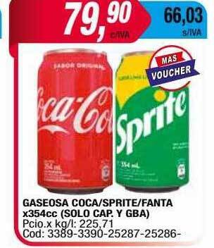 Maxiconsumo Gaseosa oferta