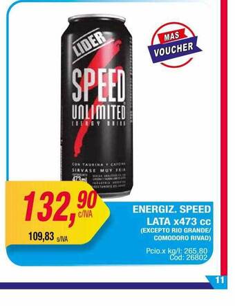 Maxiconsumo Energiz Speed oferta