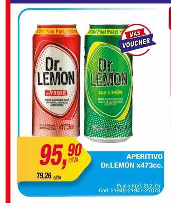 Maxiconsumo Aperitivo Dr Lemon oferta