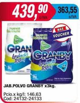 Maxiconsumo Jab Polvo Granby oferta