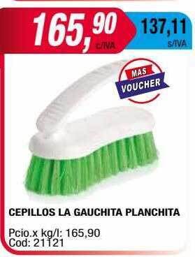 Maxiconsumo Cepillos La Gauchita Planchita oferta