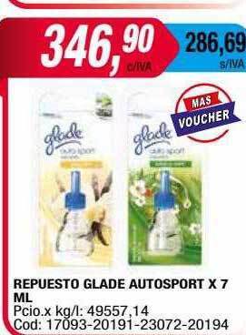 Maxiconsumo Repuesto Glade Autosport oferta