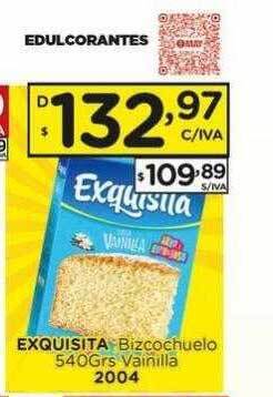 Hipermay Exquisita Bizcochuelo 540grs Vainilla oferta