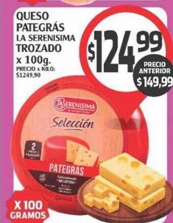 Supermercados Malambo Queso Pategrás La Serenisima Trozado oferta