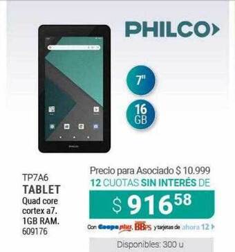 Cooperativa Obrera Tp7a6 Tablet Philco oferta