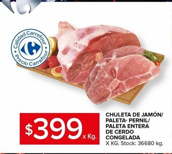 Carrefour Maxi Chuleta de jamon oferta