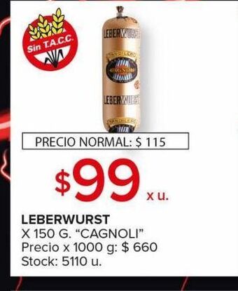 Carrefour Maxi Leberwurst oferta