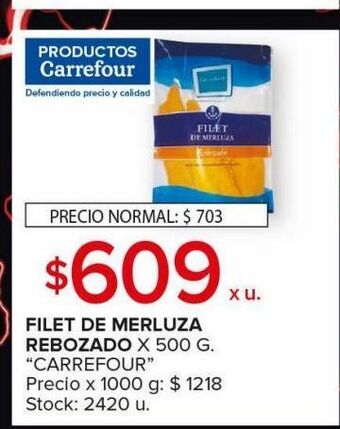 Carrefour Maxi Filet de merluza rebozado oferta