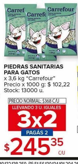 Carrefour Maxi Piedras sanitarias para gatos oferta