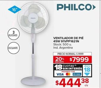Carrefour Maxi Ventiladores philco oferta