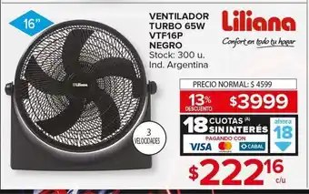 Carrefour Maxi Ventilador liliana oferta
