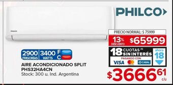 Carrefour Maxi Aire acondicionado philco oferta