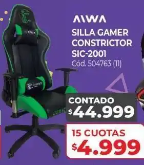 Naldo Lombardi Silla gamer constrictor aiwa sic-2001 oferta