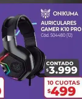 Naldo Lombardi Auriculares gamer onikuma k10 pro oferta