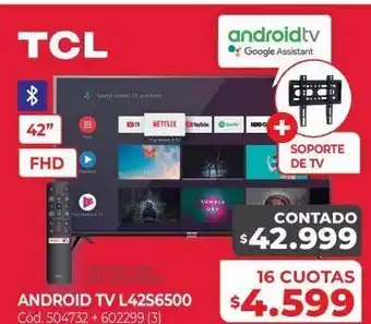 Naldo Lombardi Smart tv tcl 42" fhd oferta