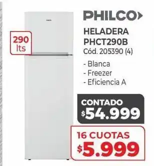 Naldo Lombardi Heladera philco 290l oferta