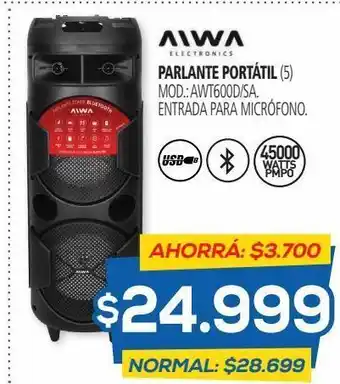 Casa del Audio Parlantes bluetooth aiwa oferta
