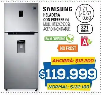 Casa del Audio Heladeras con freezer samsung oferta