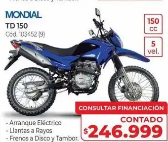 Naldo Lombardi Mondial td 150 oferta