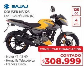 Naldo Lombardi Bajaj rouser ns 125 oferta