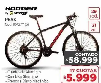 Naldo Lombardi Bicicleta hooger peak oferta