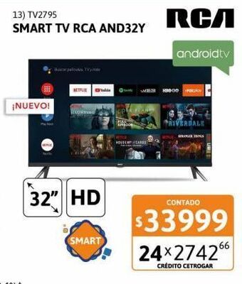 Smart tv 32" rca and32y hd