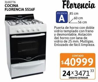 Cetrogar Cocina florencia 5516 f blanca oferta