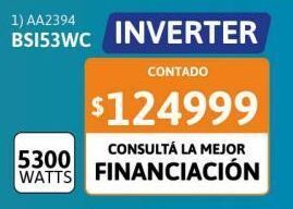 Cetrogar Aire acondicionado split bgh 5300w frã­o calor ea bsi53wc inverter oferta