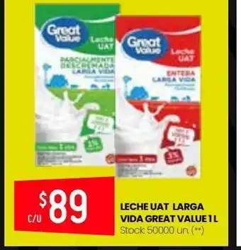 Walmart Leche great value oferta