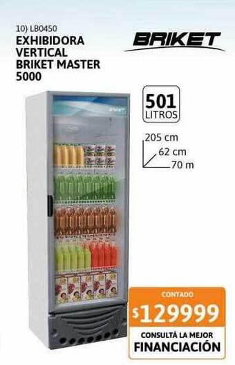 Cetrogar Exhibidora Vertical Briket Master 5000 oferta