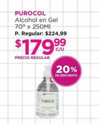 Punto de Salud Purocol Alcohol En Gel 70° oferta
