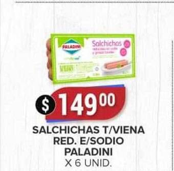 Supermercados Mayor Salchichas T-viena Red. E-sodio Paladini oferta