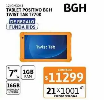 Cetrogar Tablet Positivo Bgh Twist Tab T770k oferta