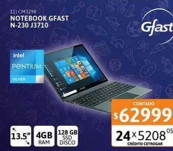 Cetrogar Notebook Gfast N-230 J3710 oferta