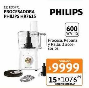 Cetrogar Procesadora Philips Hr7615 oferta