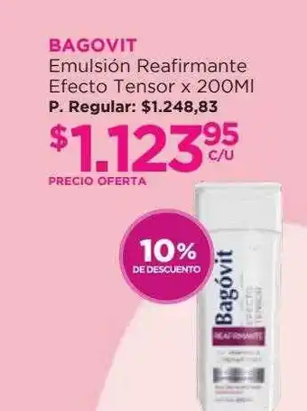 Punto de Salud Bagovit Emulsión Reafirmante Efecto Tensor oferta