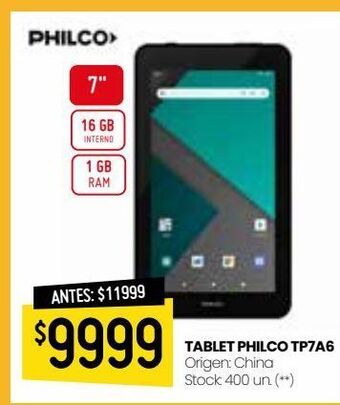 Changomas Tablet philco oferta