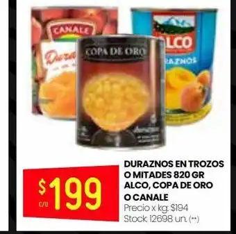 Changomas Duraznos en almíbar oferta