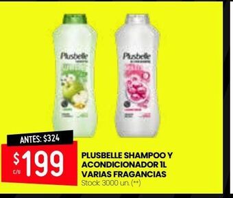 Changomas Shampoo y acondicionador plusbelle oferta