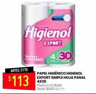 Changomas Papel higiénico higienol oferta