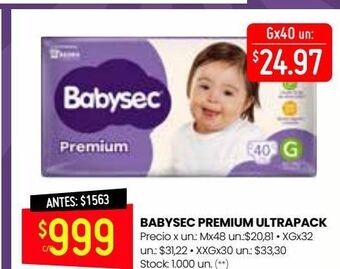 Changomas Pañales babysec oferta